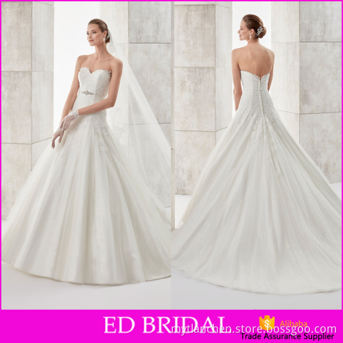 Custom Made Sleeveless Appliques Western Patterns Wedding Dress Patterns